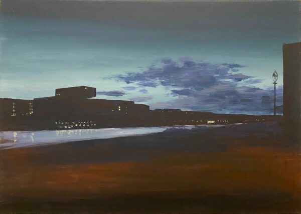 "Cuvry Universe" 50 x 70, Acryl auf Leinwand, Felix Rieger 2015