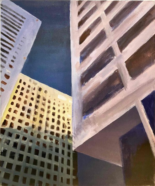 "Hardenbergplatz II" 60 x 50 cm, Acryl auf Leinwand, Felix Rieger 2017