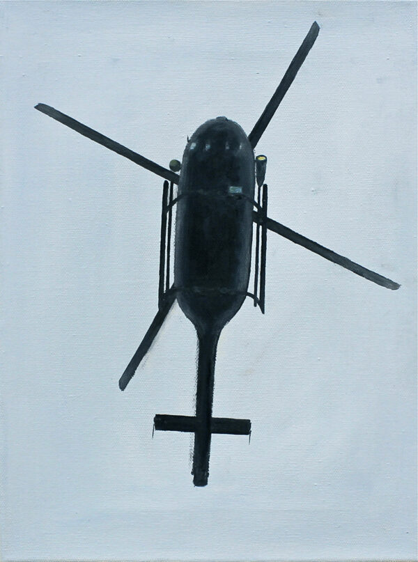 "Helicopter I" 40 x 30cm, Öl auf Leinwand, Felix Jonas  Rieger 2010