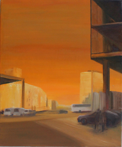 "Potsdamer Platz III" Öl auf Leinwand, 60 x 50 cm, Felix Rieger 2013