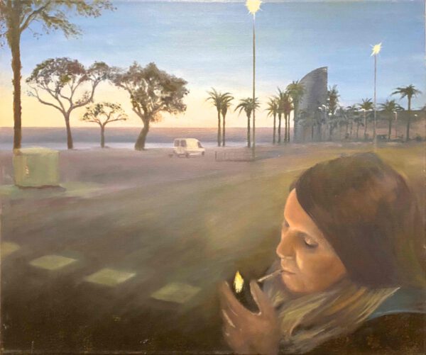 „BARCELONETA“ Öl auf Leinwand, 48 x 55 cm, Felix Rieger 2012-13