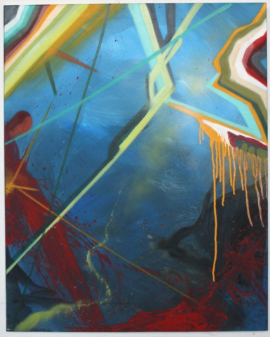 "O.T., Freeze" 100 x 80 cm, mixed media , Felix Rieger 2011