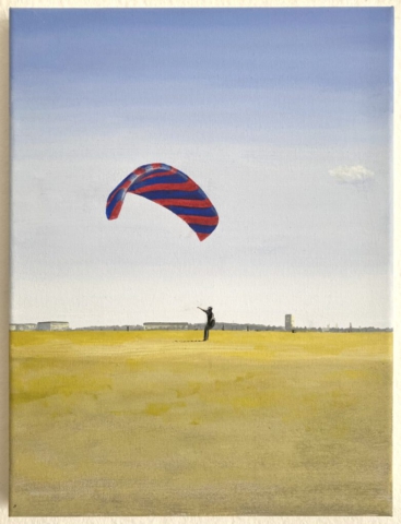 "Up to the skies“ 40 x 30 cm, Acrylic on canvas, Felix Rieger 2024